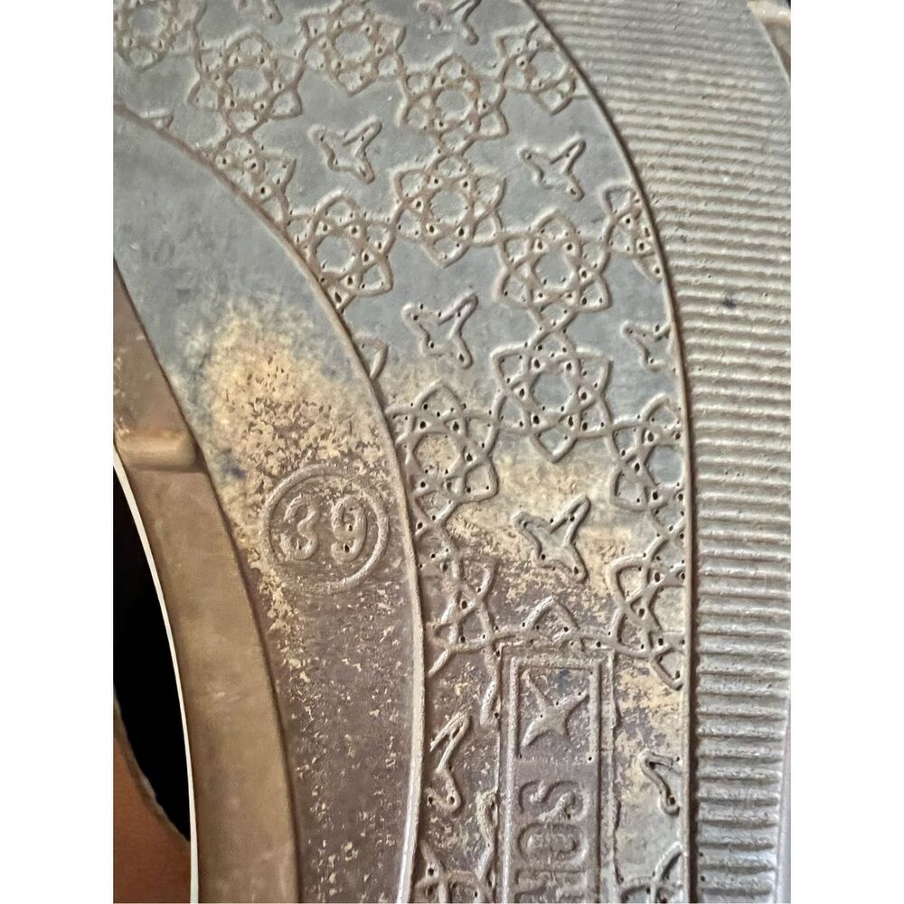 Pikolinos Mahon Wedge Sandals 39 8.5 Leather Crisscross Open Toe Sandals - Picture 6 of 7